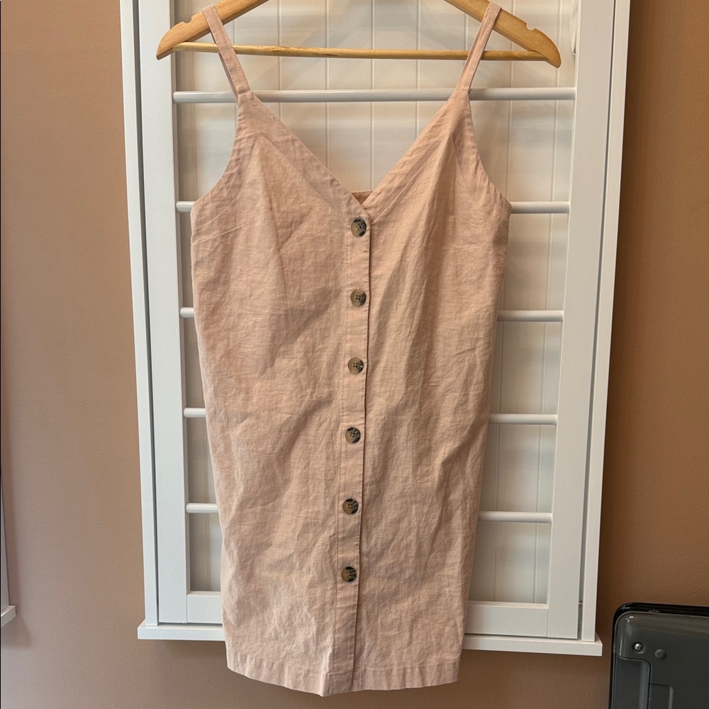 Topshop Pink Button-Down Dress